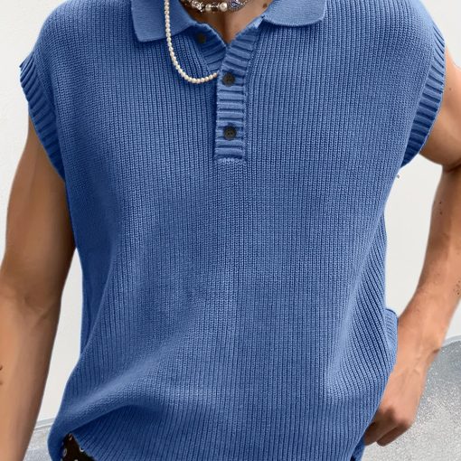 Riolio Spring And Summer New Men'S Casual Sports Henley Shirt Men'S One-piece Sleeve Sports Polo Shirt. High Elastic Breathable Short-sleeved T-shirt Soft Sweat-absorbing Men'S Short-sleeved Tops - Image 15