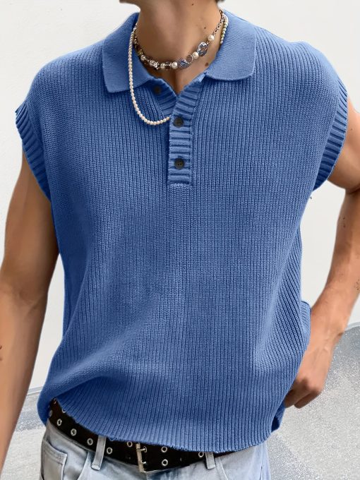 Riolio Spring And Summer New Men'S Casual Sports Henley Shirt Men'S One-piece Sleeve Sports Polo Shirt. High Elastic Breathable Short-sleeved T-shirt Soft Sweat-absorbing Men'S Short-sleeved Tops
