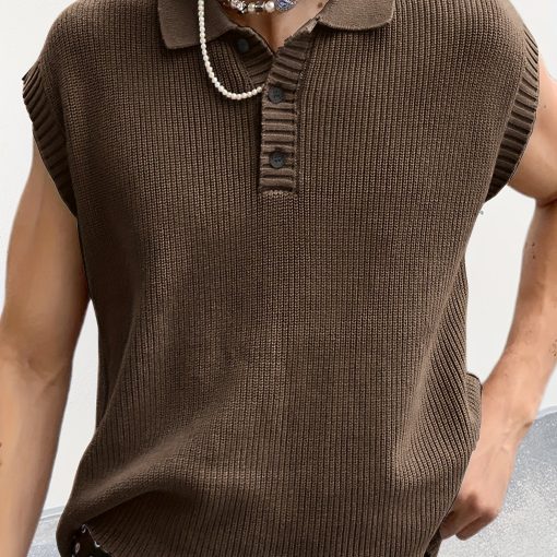 Riolio Spring And Summer New Men'S Casual Sports Henley Shirt Men'S One-piece Sleeve Sports Polo Shirt. High Elastic Breathable Short-sleeved T-shirt Soft Sweat-absorbing Men'S Short-sleeved Tops - Image 16