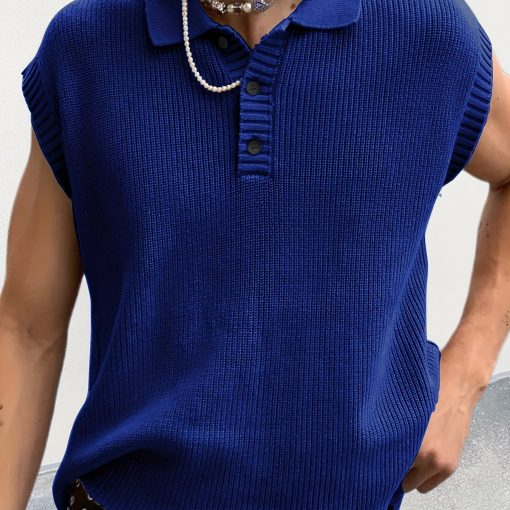 Riolio Spring And Summer New Men'S Casual Sports Henley Shirt Men'S One-piece Sleeve Sports Polo Shirt. High Elastic Breathable Short-sleeved T-shirt Soft Sweat-absorbing Men'S Short-sleeved Tops - Image 12